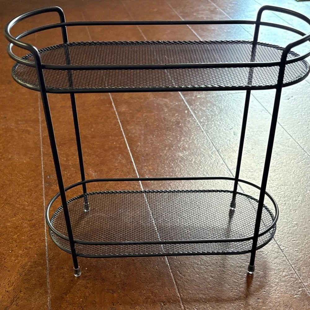 Black Metal Bathroom Shelf